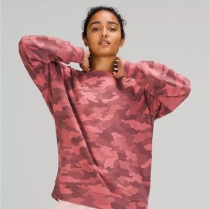 Camo Pink Lululemon Perfectly Oversized Crew